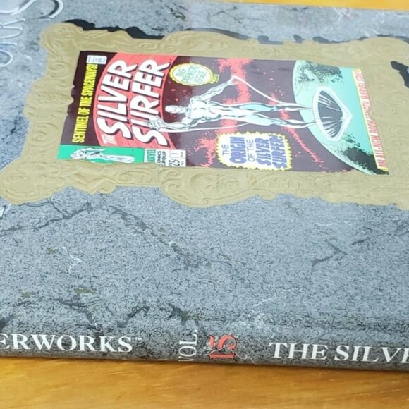 MARVEL MASTERWORKS SILVER SURFER VOL. 15 Nos. 1-5 GOLD FOIL EDITION HC 1990 - Picture 2 of 6